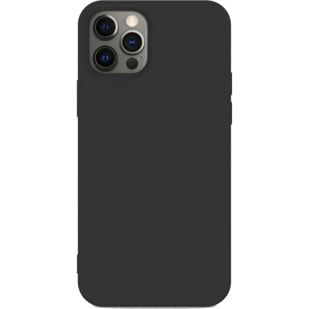 Husa de protectie Lemontti Silicon Soft Slim pentru iPhone 12/12 Pro, Negru