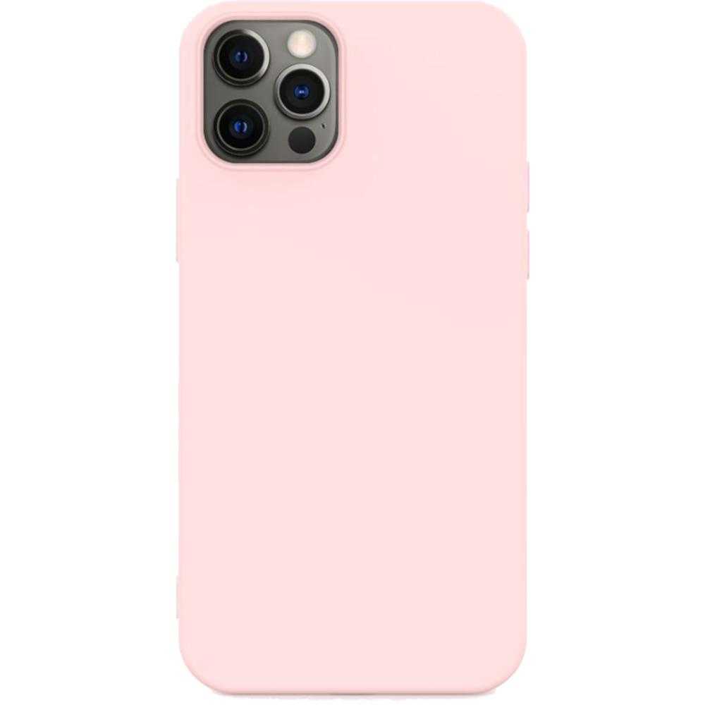 Husa de protectie Lemontti Silicon Soft Slim, Compatibil cu iPhone 12 Pro Max, Pink Sand