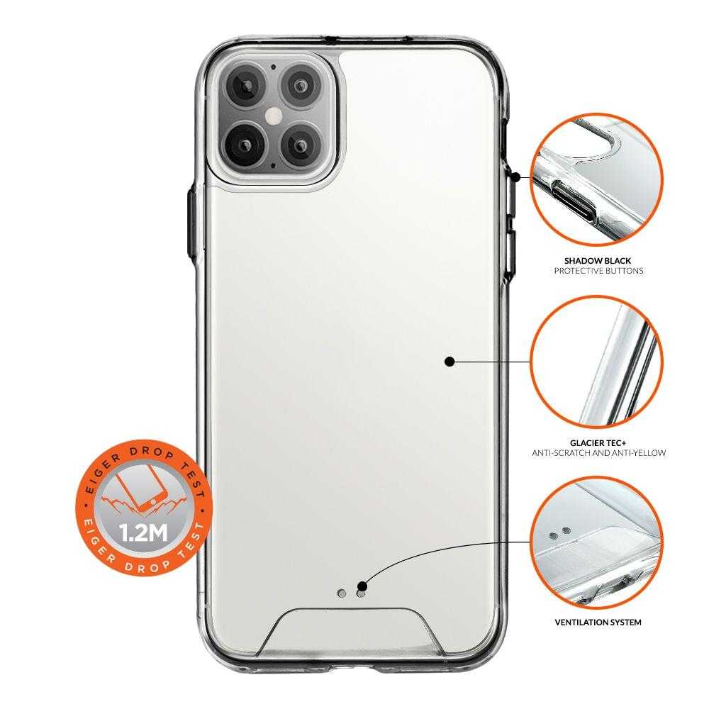 Husa de protectie Eiger Glacier Case Clear pentru iPhone 12 Pro Max, Transparent