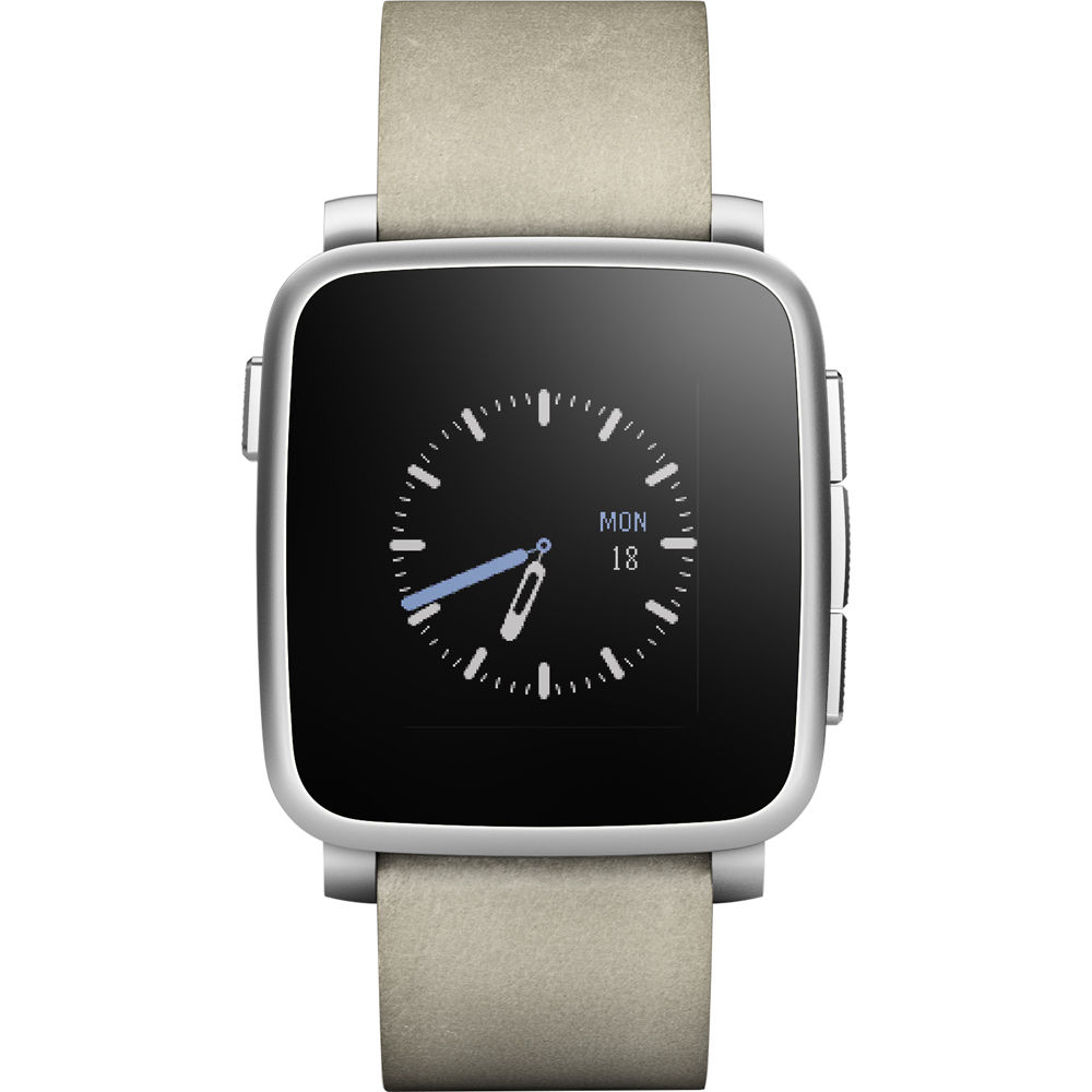  Smartwatch Pebble Time Steel, Argintiu 