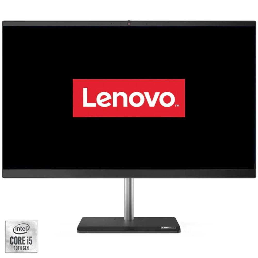  Sistem Desktop PC All-In One Lenovo V50a 24IMB, Intel&#174; Core&trade; i5-10400T, 8GB DDR4, SSD 256GB, Intel&#174; UHD Graphics, Windows 10 Pro 