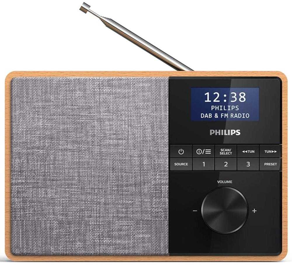  Radio portabil Philips TAR5505/10, DAB+, FM, Maro 
