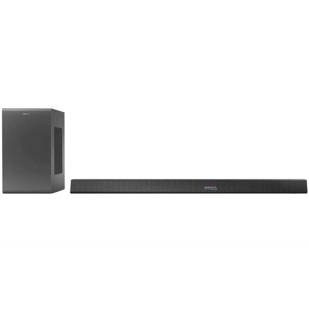  Soundbar Philips TAB8905/10, 3.1.2 ch, 360W, Subwoofer Wireless, Dolby Atmos, AirPlay, Negru 