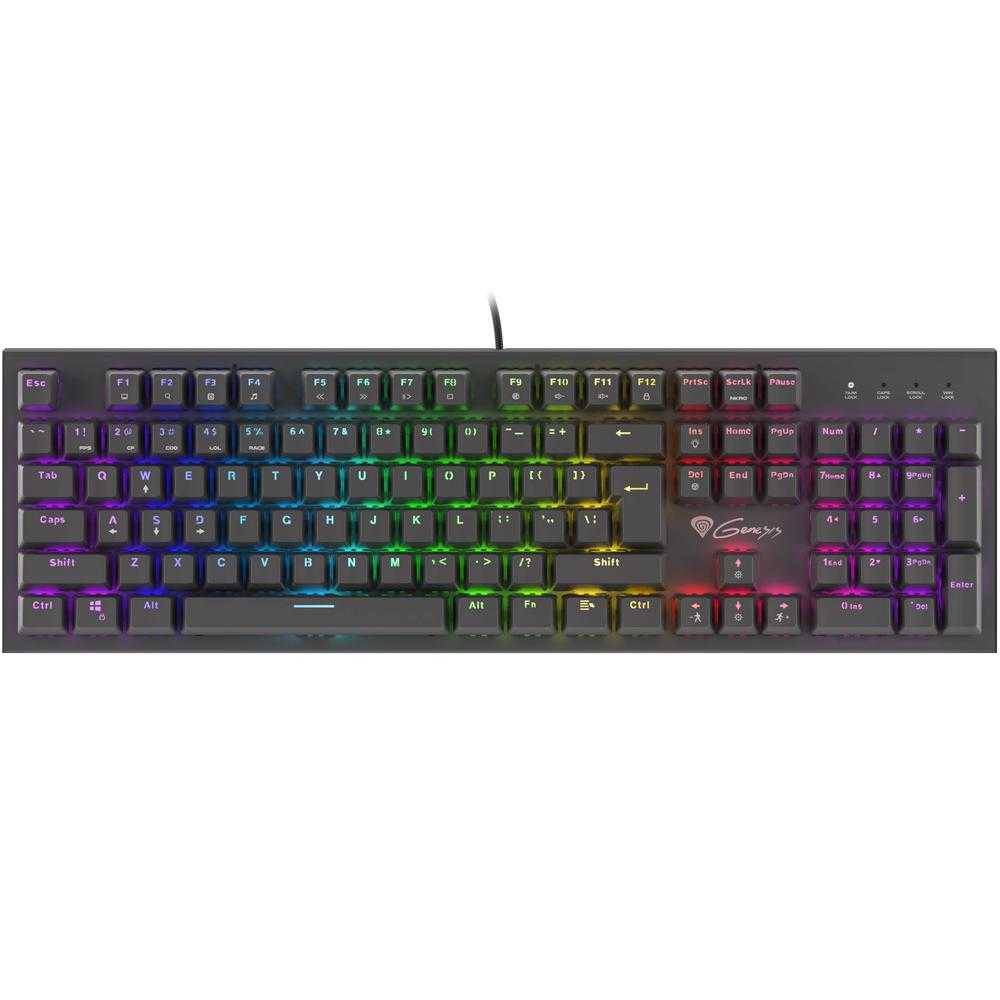 Tastatura gaming mecanica Genesis Thor 300 RGB, iluminare RGB, Negru Tastaturi gaming