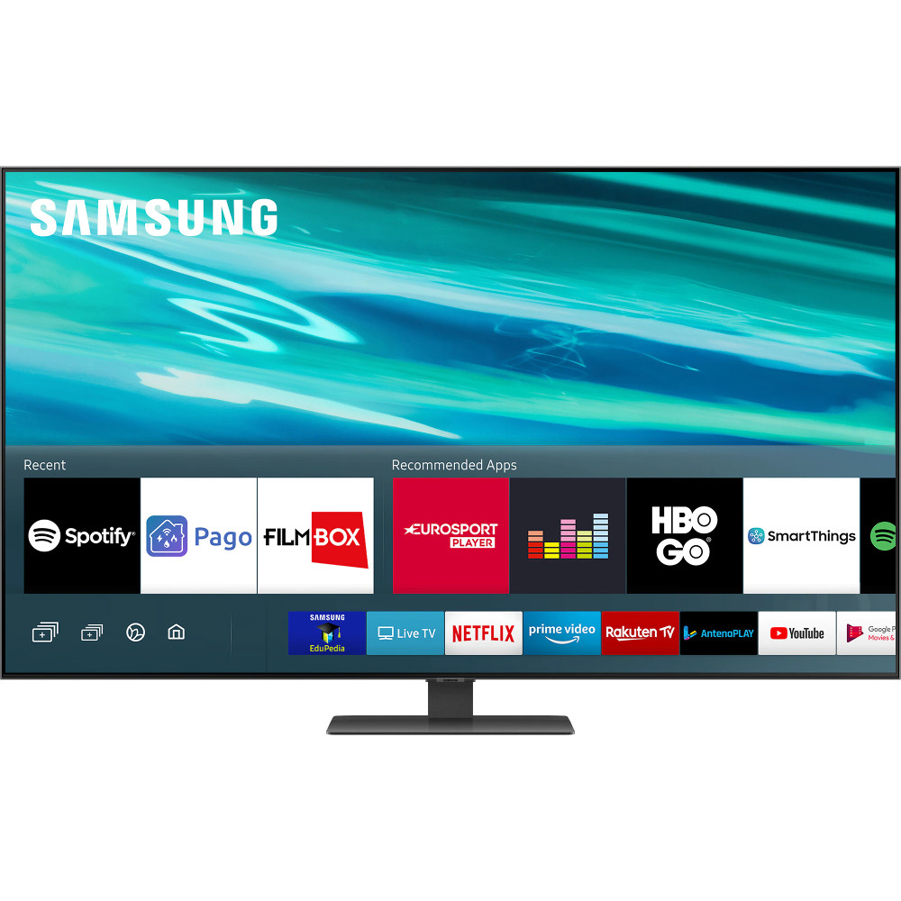 Televizor Smart QLED, Samsung 55Q80A, 138 cm, Ultra HD 4K, Clasa G