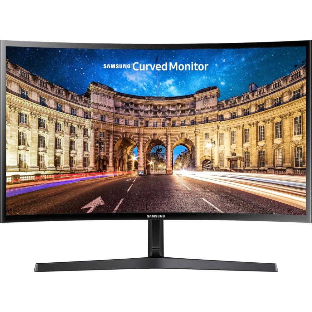  Monitor curbat LED Samsung LC24F396FHRXEN, 24", Full HD, HDMI, Negru 