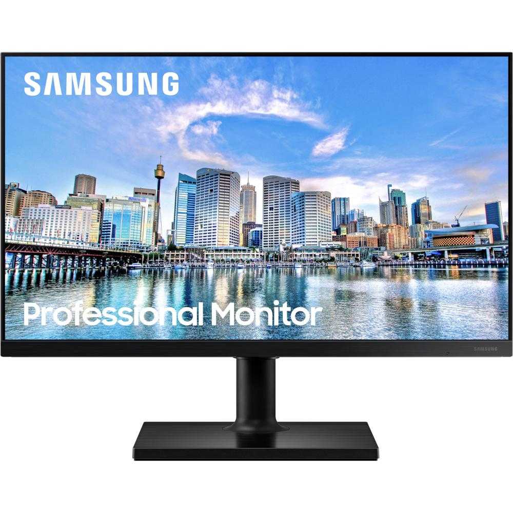  Monitor LED Samsung LF24T450FQUXEN, 23.8", Full HD, DisplayPort, Negru 