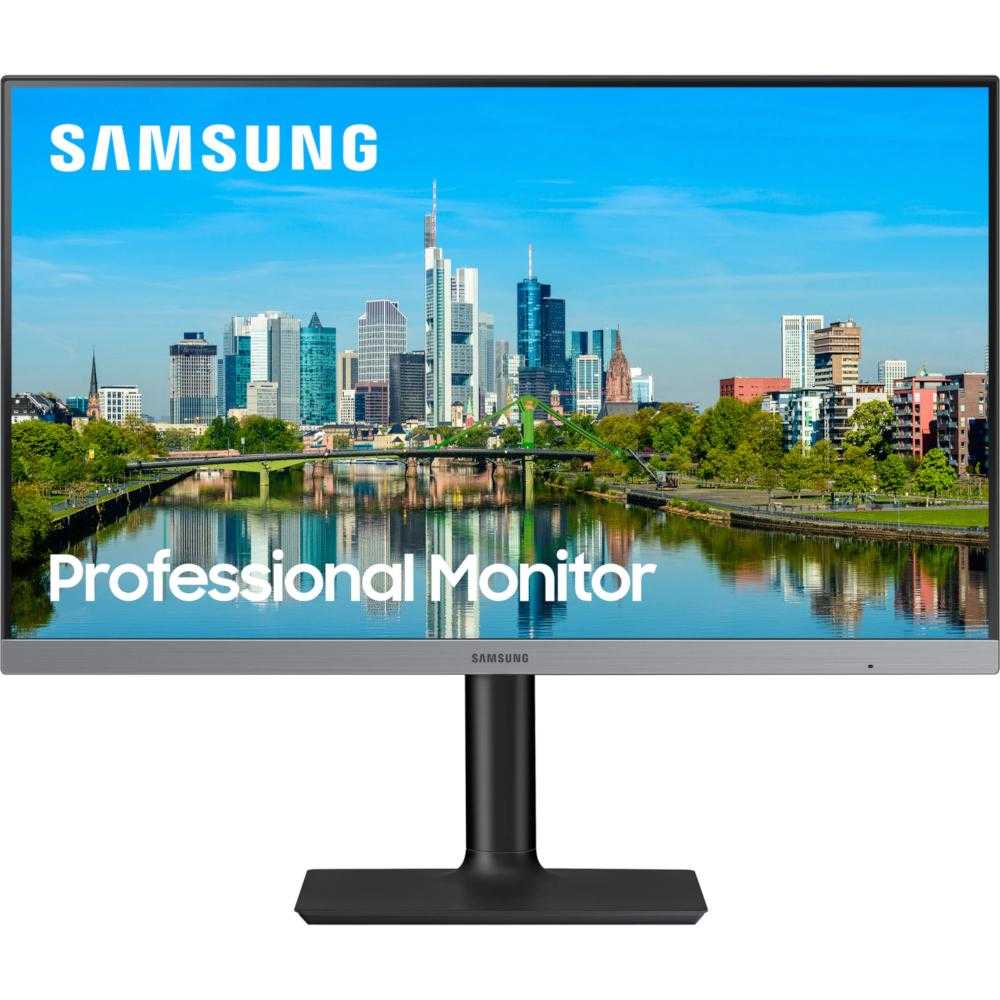  Monitor LED Samsung LF24T650FYRXEN, 24", Full HD, DisplayPort, Negru 