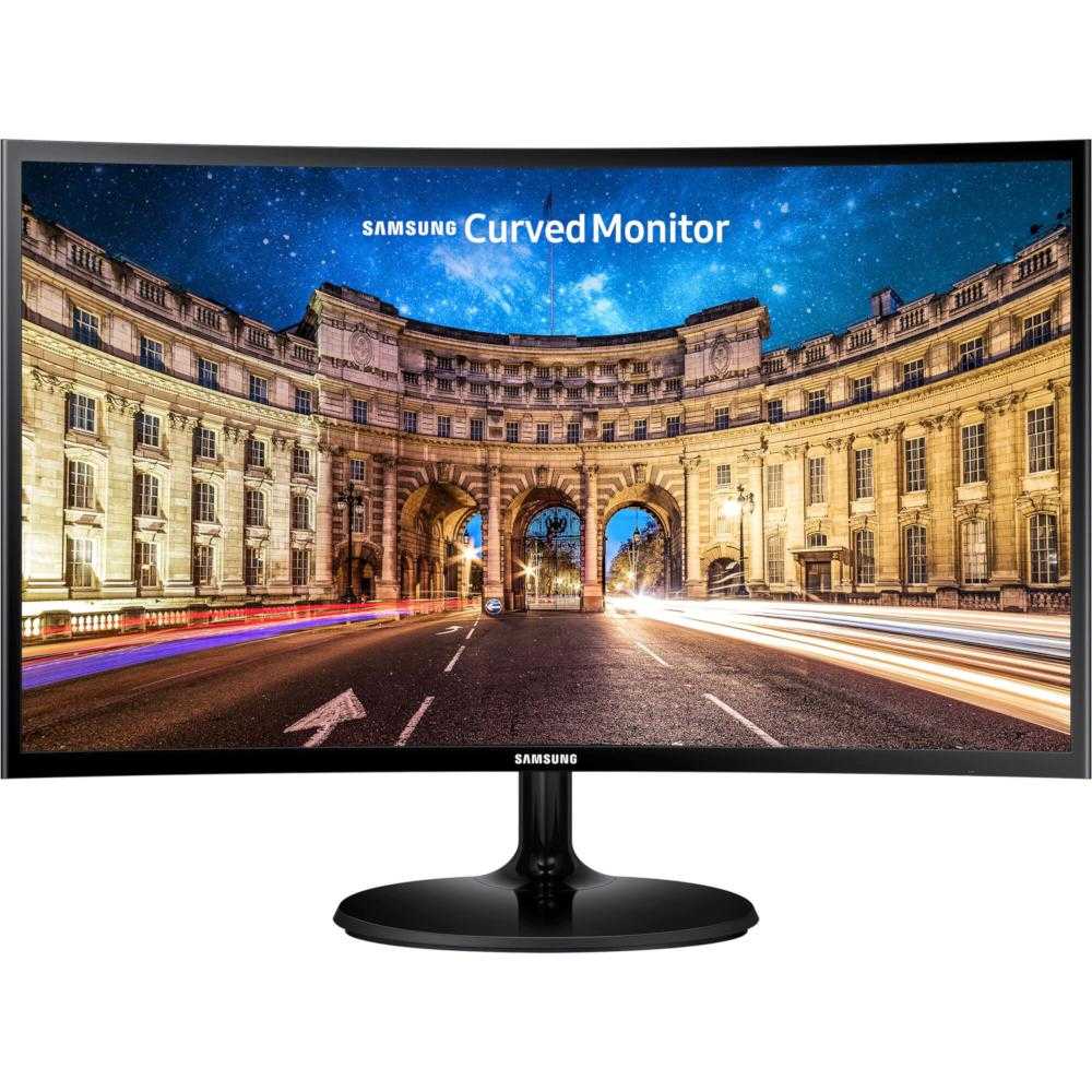  Monitor curbat LED Samsung LC27F390FHRXEN, 27", Full HD, HDMI, Negru 