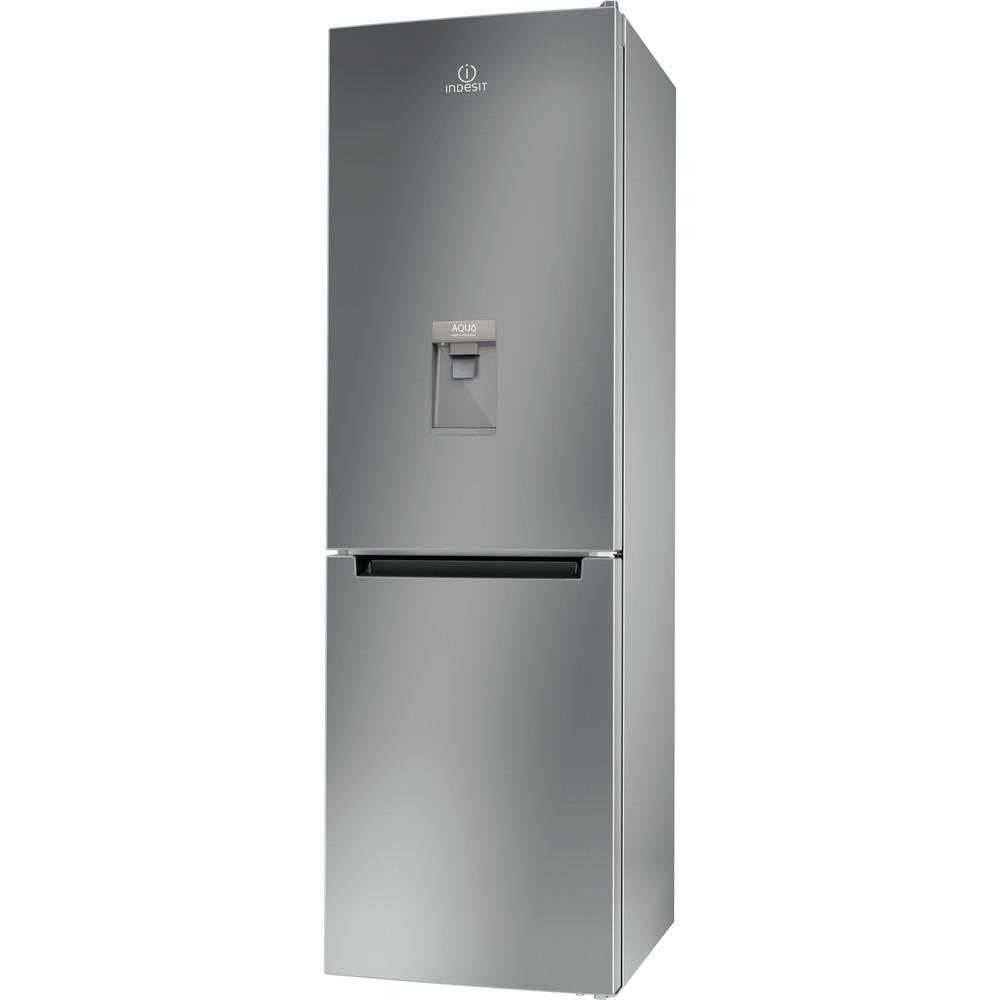  Combina frigorifica Indesit LI8 S1E S AQUA, Low Frost, 334 l, Clasa F 