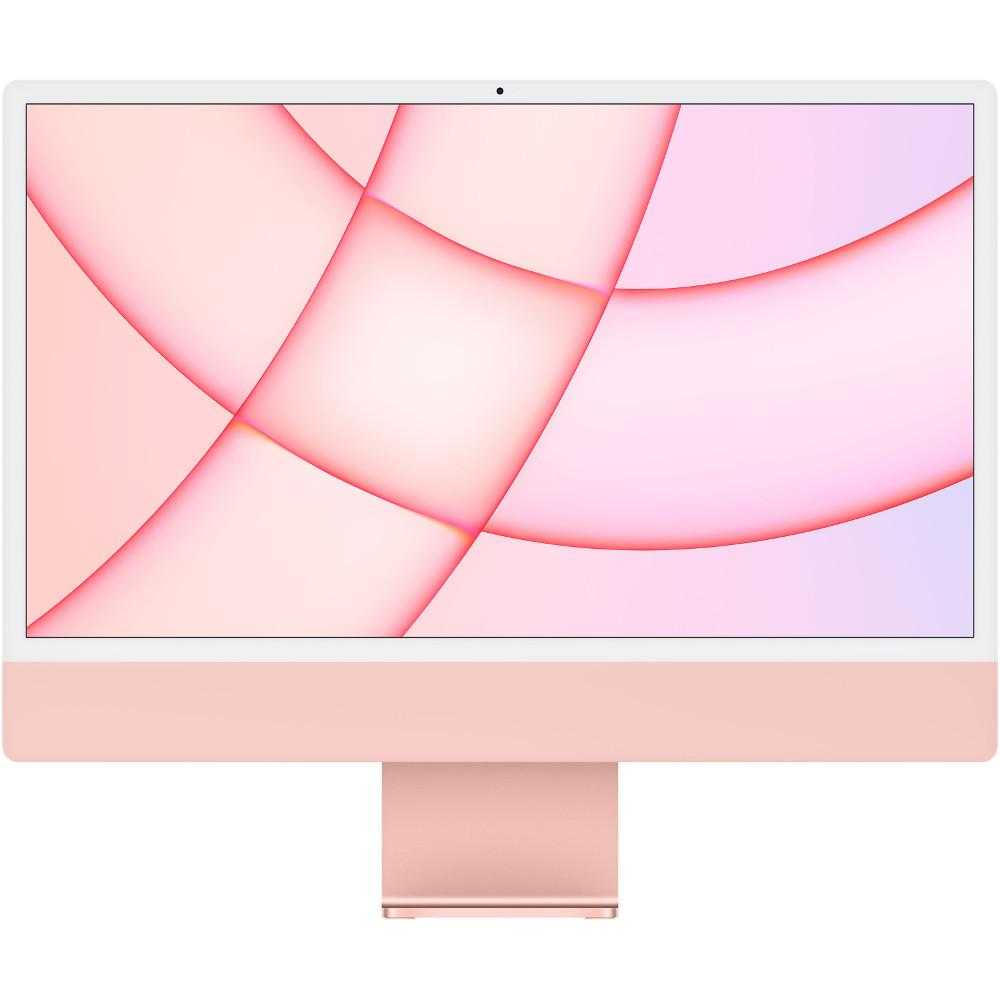  Sistem Desktop PC All-In-One Apple iMac 24" (Mid 2021),&nbsp;Apple M1, 8GB RAM, SSD 256GB, Apple M1 7-core GPU, macOS Big Sur, INT KB, Pink 