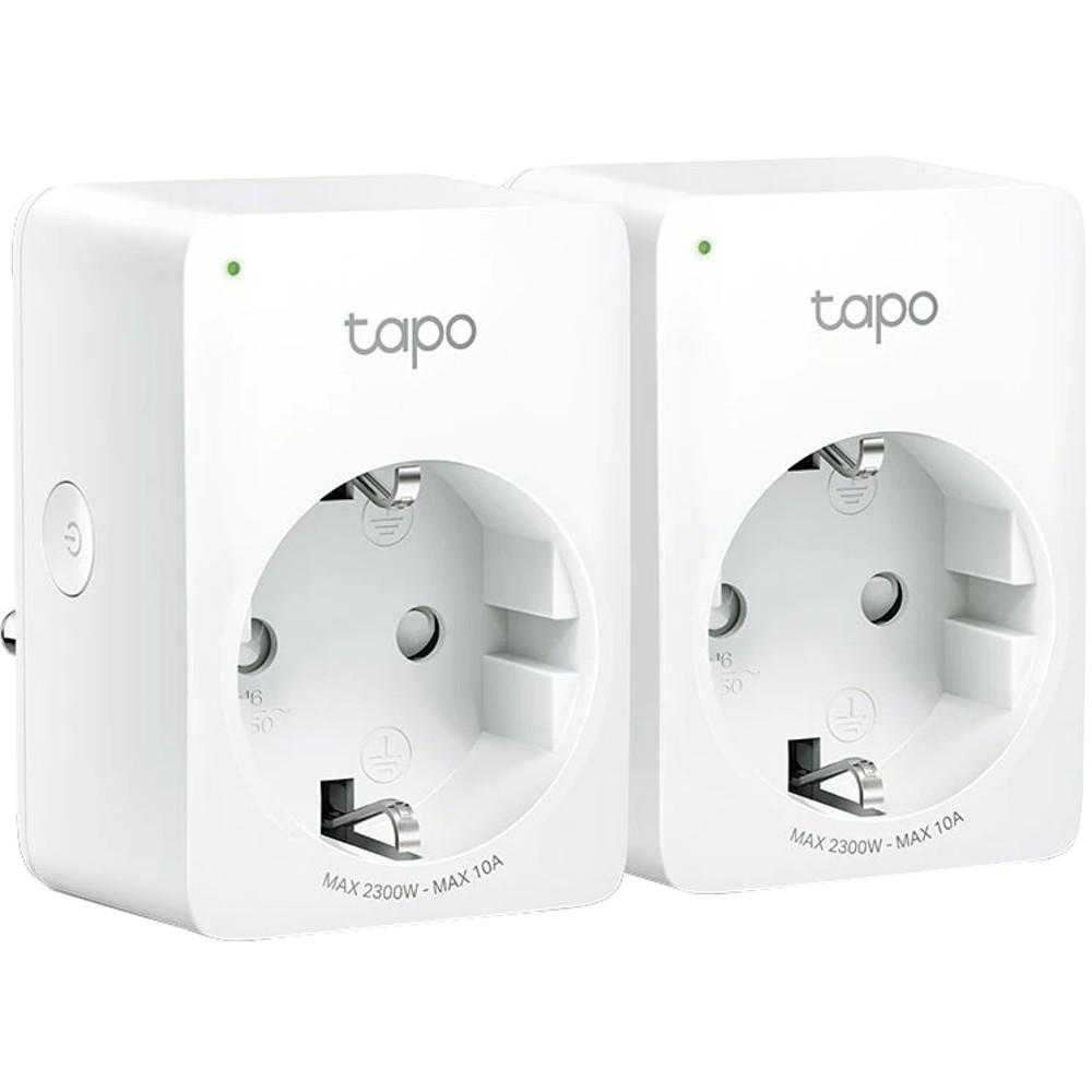 Priza inteligenta TP-Link Mini Smart Tapo P100, Wi-Fi, 2 pack