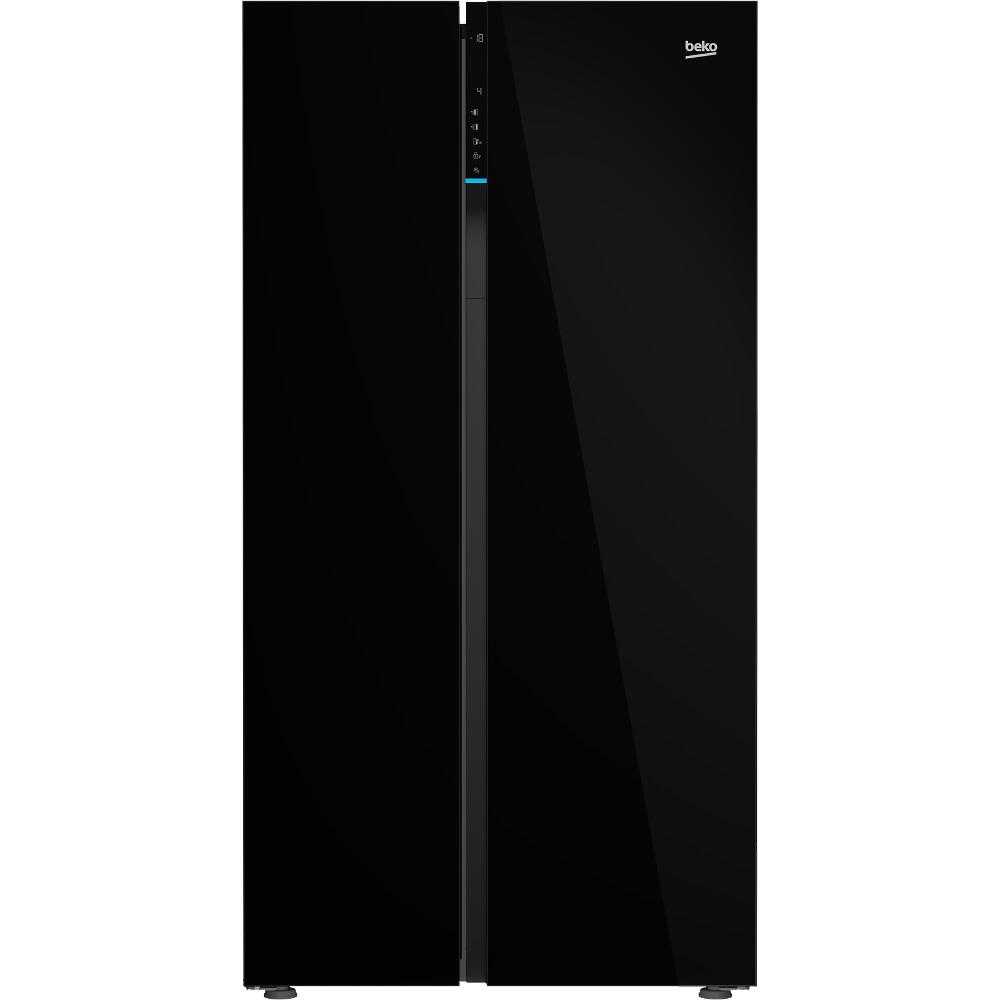  Side by Side Beko GN163140ZGBN, 580 l, Neo Frost Dual Cooling, Compresor ProSmart Inverter, Harvest Fresh, EverFresh+, Holiday Mode, Ice Maker, Clasa E, H 179 cm, Negru 