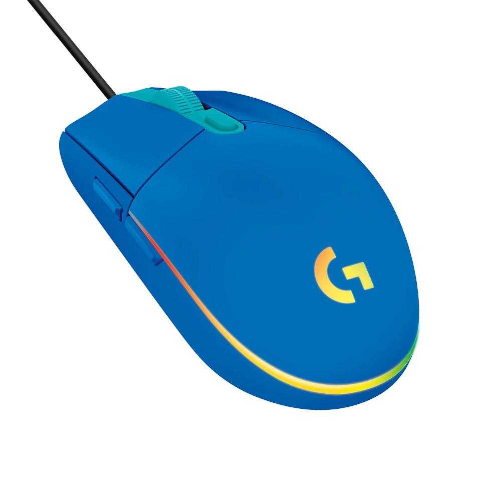 Mouse Gaming Logitech G102 Lightsync, Albastru