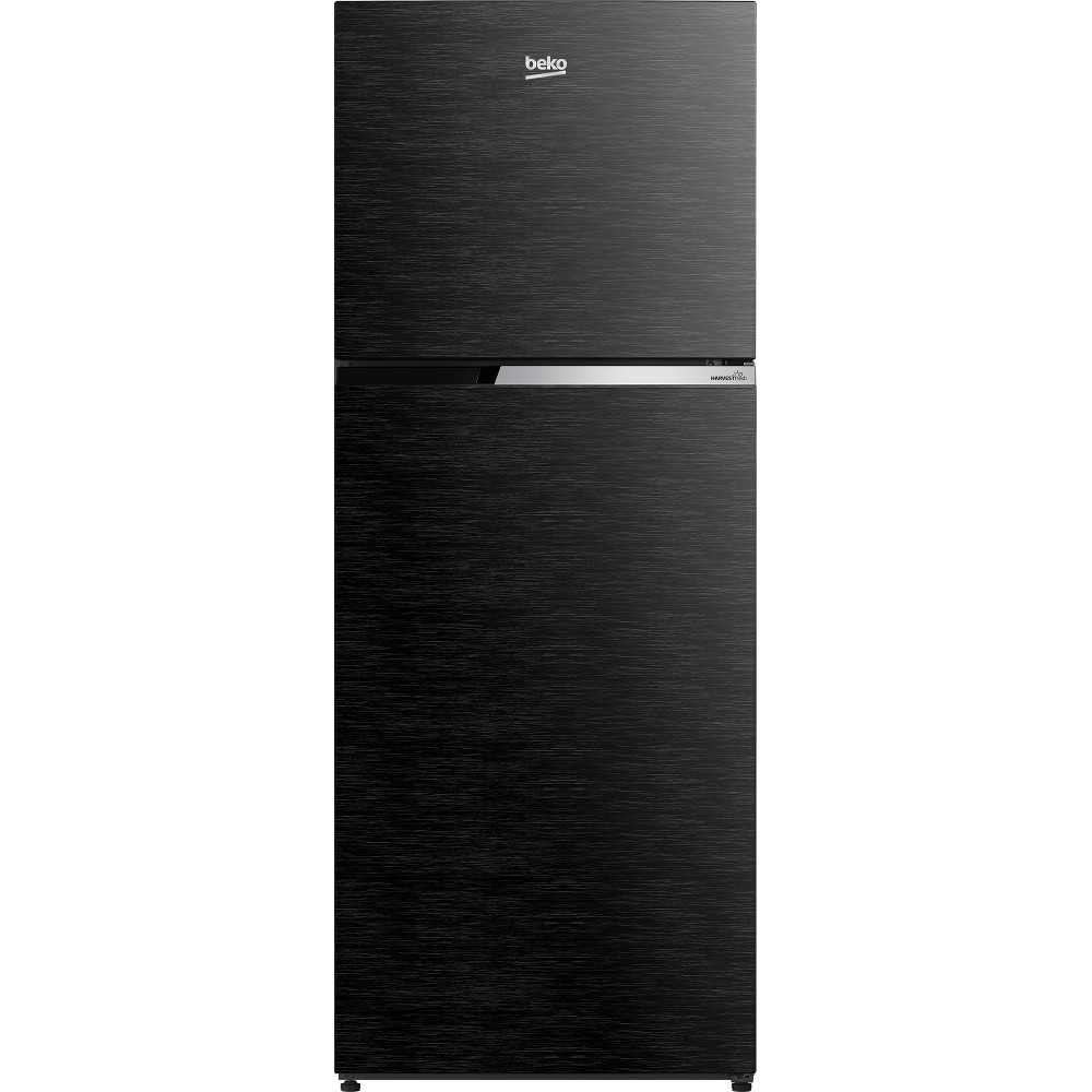  Frigider cu doua usi Beko RDNT401I30WBN, 375 l, NeoFrost Dual Cooling, Display touch control, HarvestFresh, Tava cuburi gheata, Usa reversibila, Clasa F, H 172 cm, Negru 