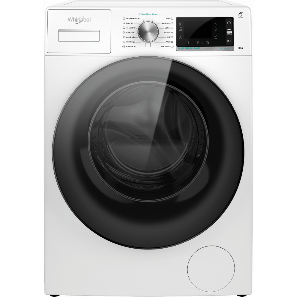 Masina De Spalat Rufe Supreme Silence Whirlpool W6x W845wb Ee, 1400 Rpm, 8 Kg, Tehnologia Zen, Child Lock, Fresh Care+, Clasa B