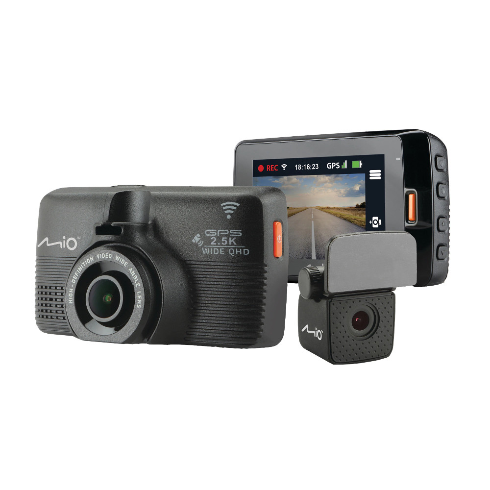  Camera auto DVR Mio MiVue 798 Dual, QHD, 2.7", Wi-Fi, GPS, unghi de 150 grade fata/140 grade spate, senzor G cu 3 axe, Negru 