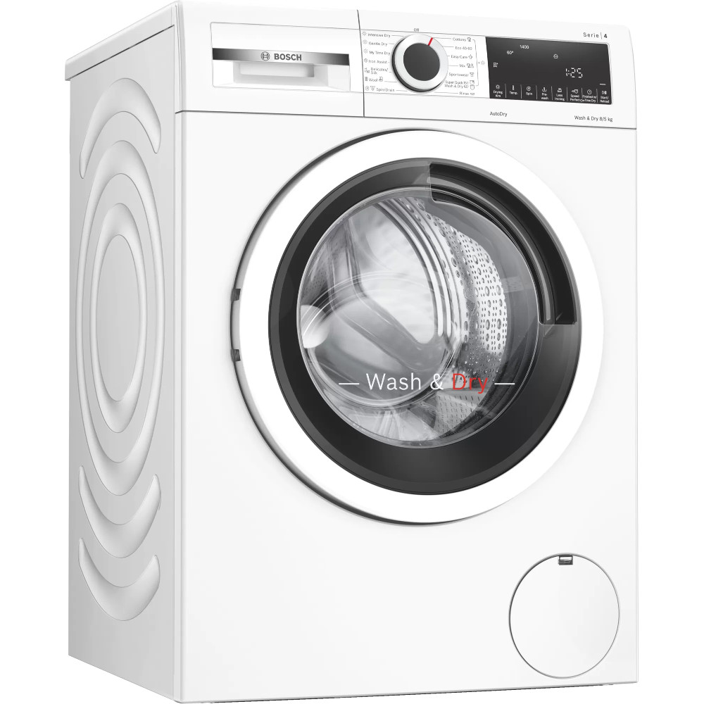 Masina De Spalat Rufe Cu Uscator Bosch Wna13400by, 1400 Rpm, 8 Kg Spalare, 5 Kg Uscare, Ecosilence Drive, Autodry, Activewater Plus, Clasa E