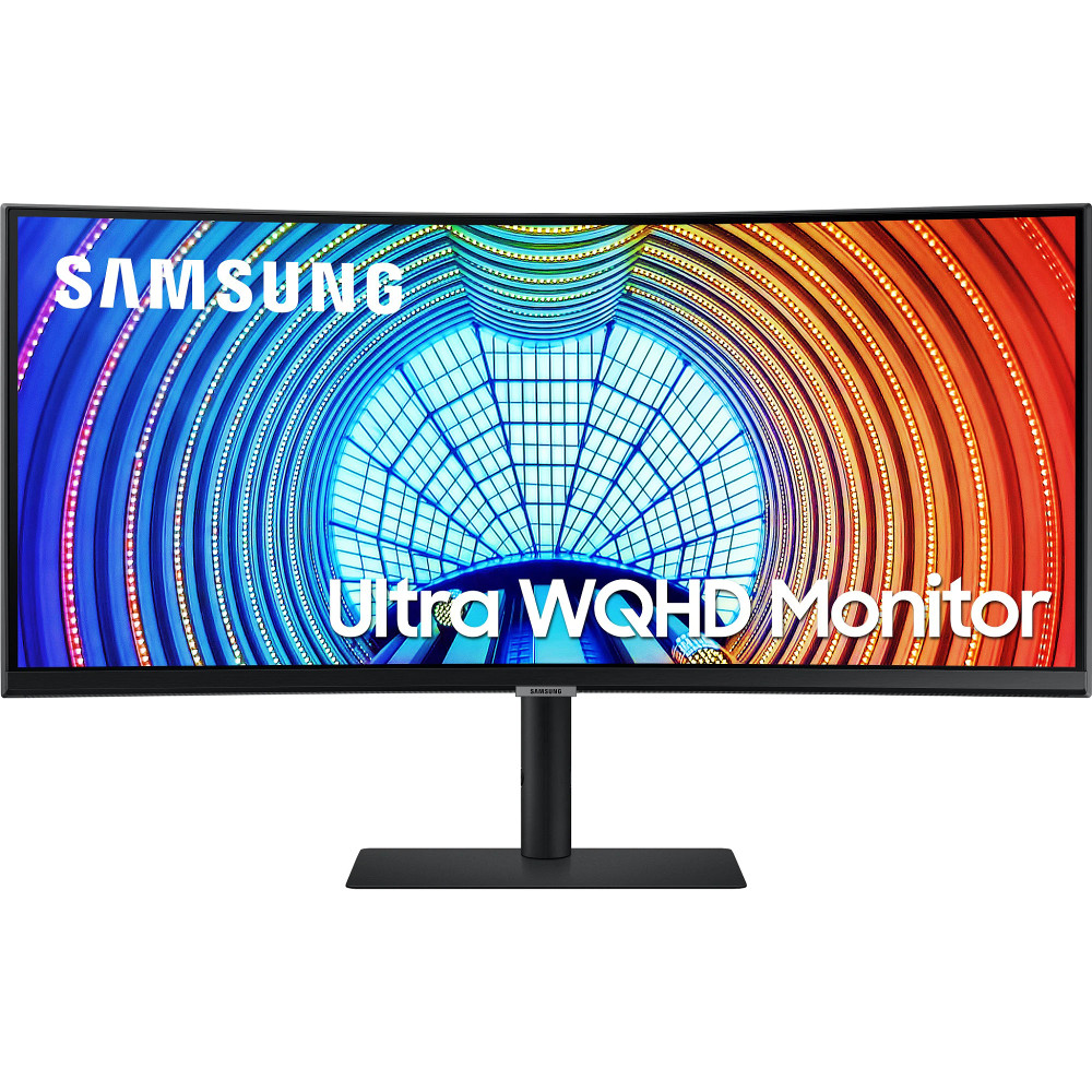  Monitor curbat LED Samsung LS34A650UXUXEN, 34", UltraWide QHD, Flicker Free, FreeSync, HDR, DisplayPort, Negru 