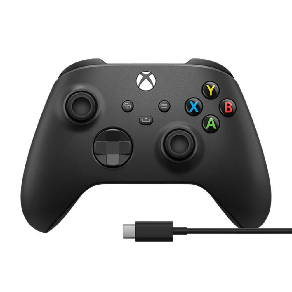 Controller Microsoft Xbox One Series X Carbon Black + Cablu USB Type C