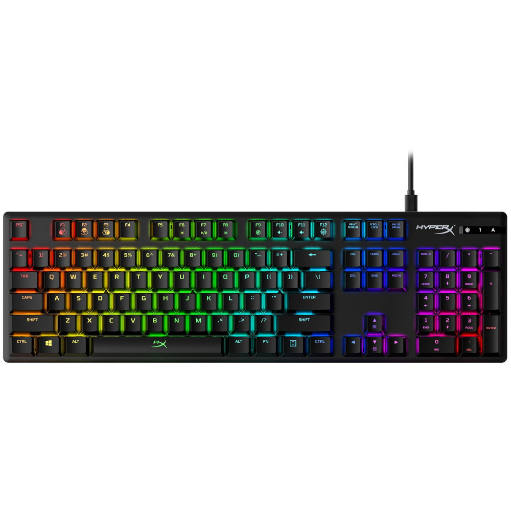 Tastatura gaming Mecanica HyperX Alloy Origins, Anti-Ghosting, iluminata RGB, HyperX Aqua Tactile, English
