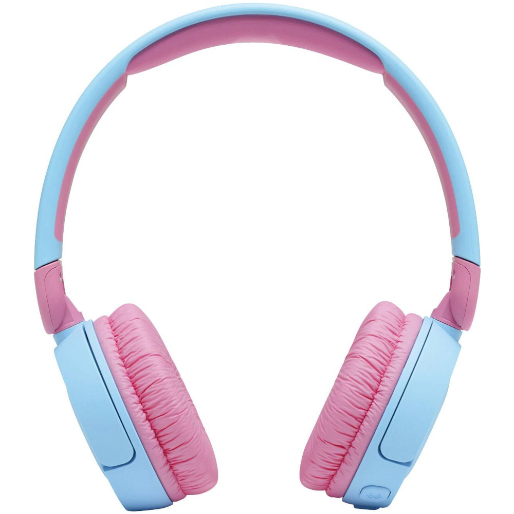 Casti audio On-Ear pentru copii JBL JR310BT, Bluetooth, 32 Ohmi, Autonomie 30 ore, Pliabil, Microfon, Albastru