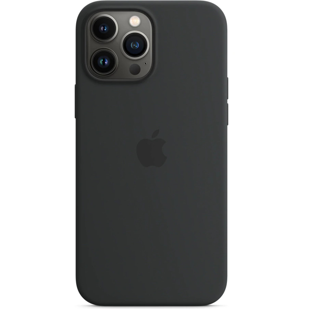 Husa de protectie Apple Silicone Case with MagSafe pentru iPhone 13 Pro Max, Midnight