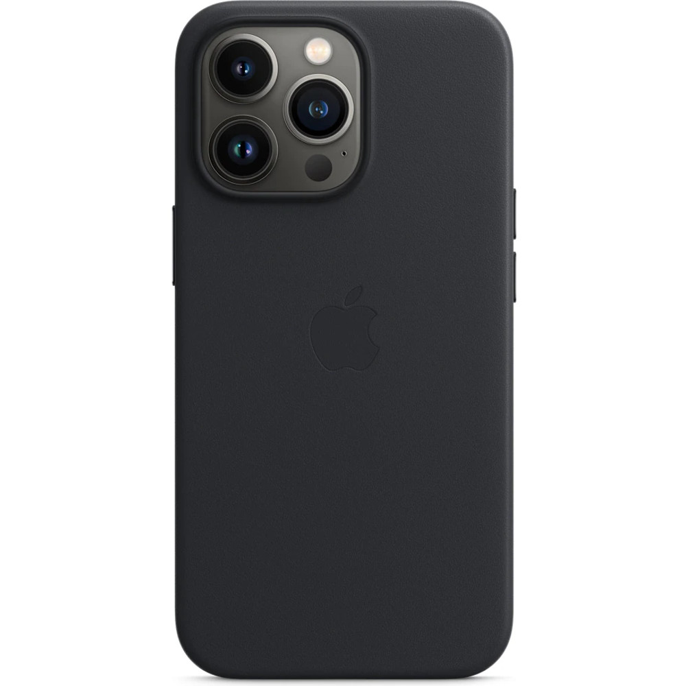 Husa de protectie Apple Leather Case with MagSafe pentru iPhone 13 Pro Max, Midnight