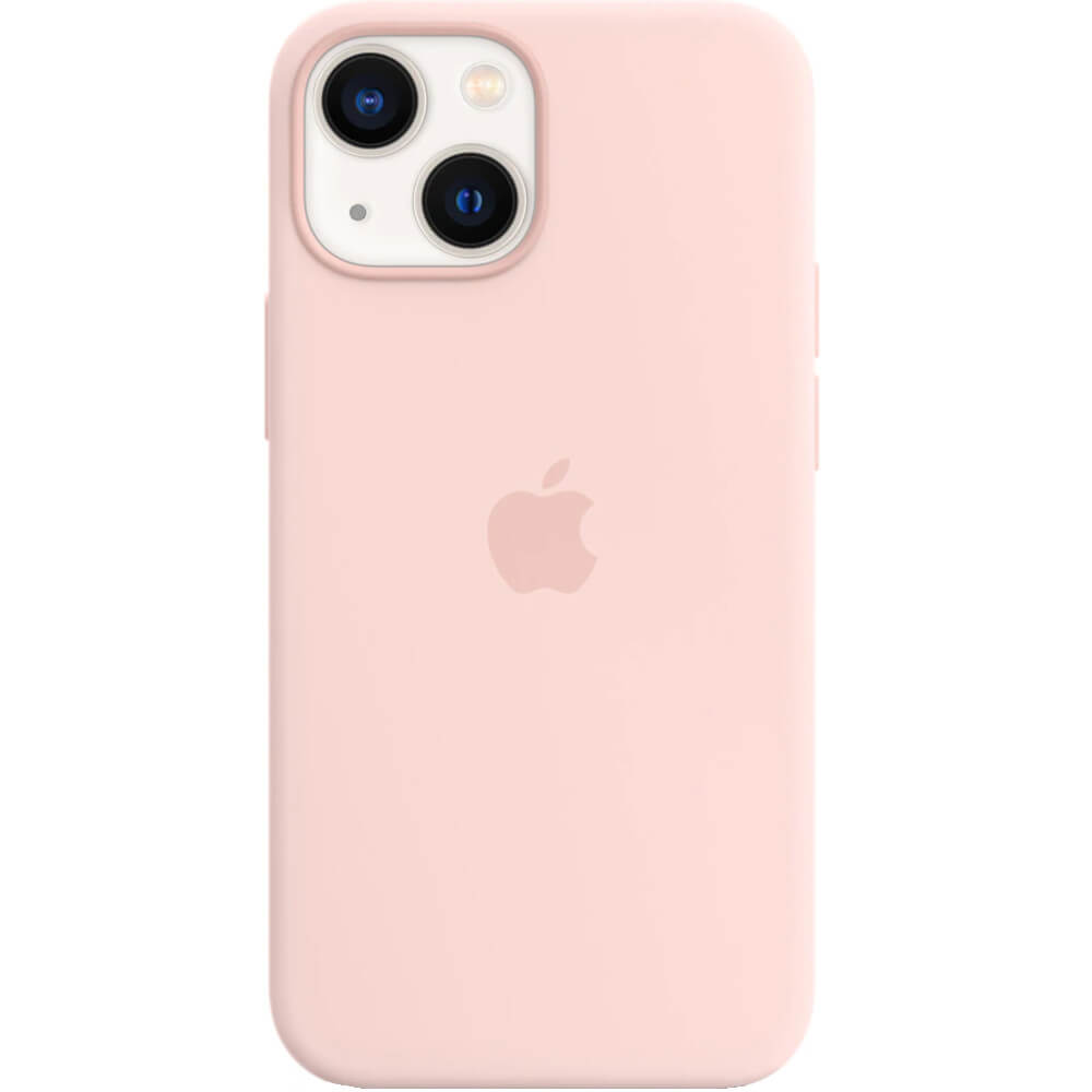 Husa de protectie Apple Silicone Case with MagSafe pentru iPhone 13 Mini, Chalk Pink