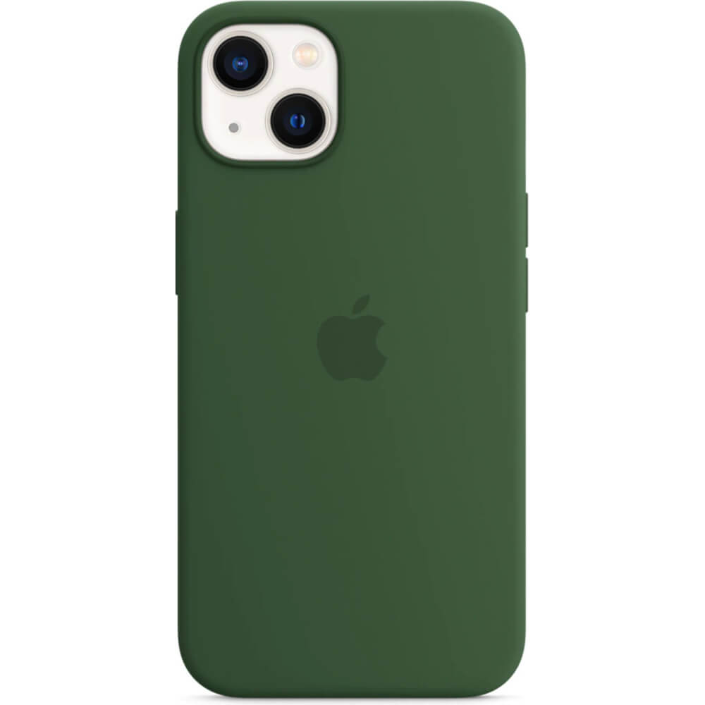 Husa de protectie Apple Silicone Case with MagSafe pentru iPhone 13, Clover