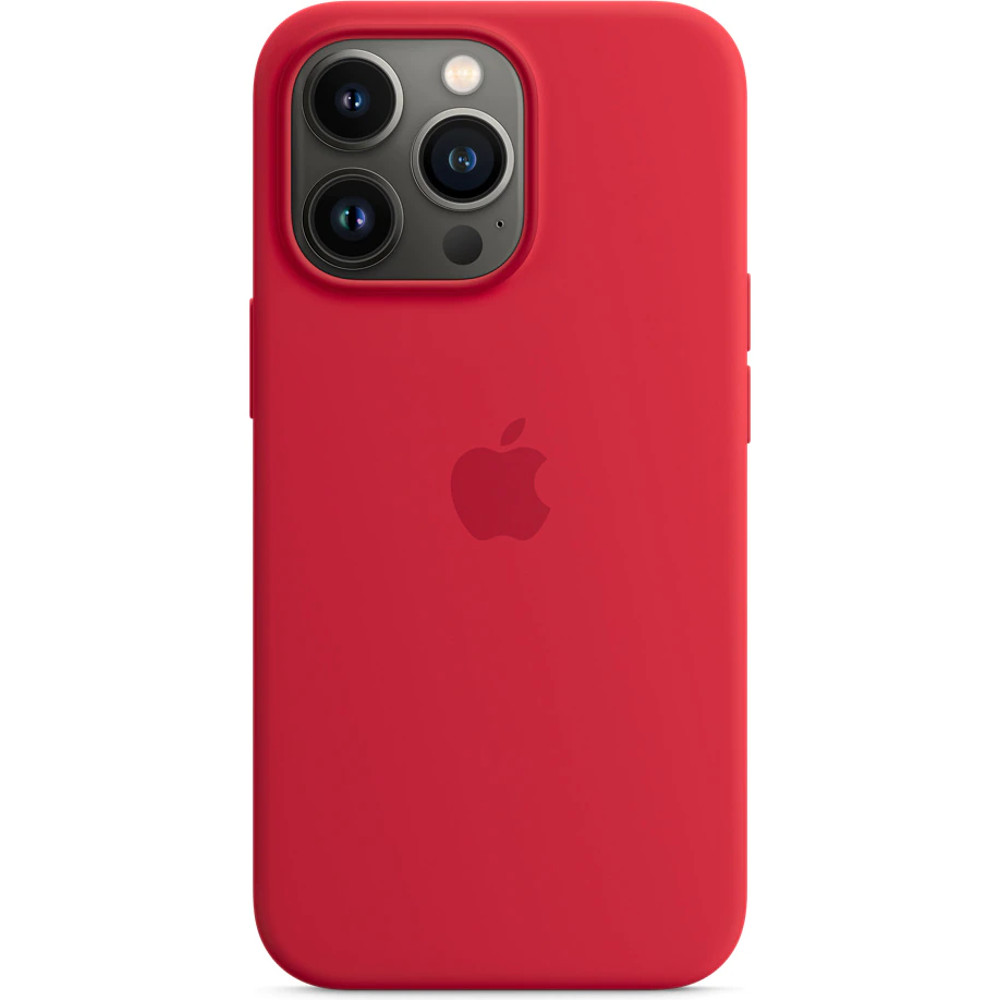 Husa de protectie Apple Silicone Case with MagSafe pentru iPhone 13 Pro, Rosu