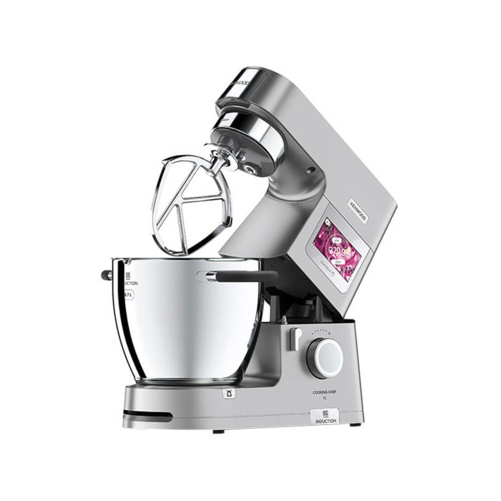  Robot de bucatarie KENWOOD Cooking Chef XL KCL95.424SI, 1500 W, Vas 6.7 l, Blender 1.6 l, 13 programe, 13 viteze, Cantar integrat, Gatit prin inductie, Argintiu 