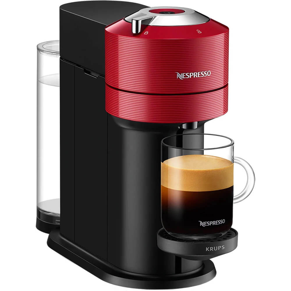 Espressor Cu Capsule Nespresso Krups Xn910510 Vertuo Next, 1500 W, 1.1 L, Control Prin Bluetooth Si Wi-fi, Tehnologie Centrifusion, Rosu