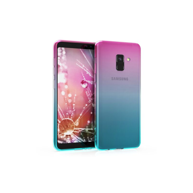 Husa pentru Samsung Galaxy A8 (2018), Silicon, Albastru, 47914.01