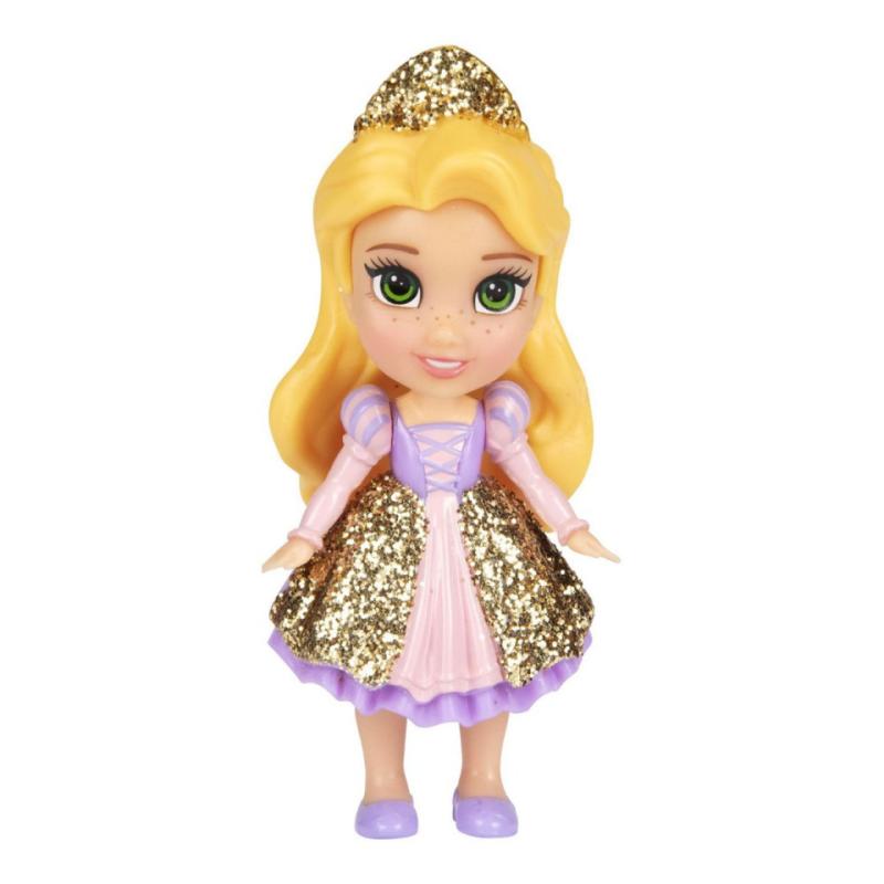 Mini papusa Disney Princess, model Rapunzel, 8cm 