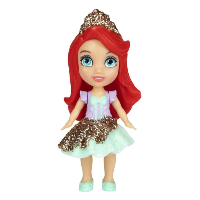  Mini papusa Disney Princess, model Ariel cu rochita, 8cm 