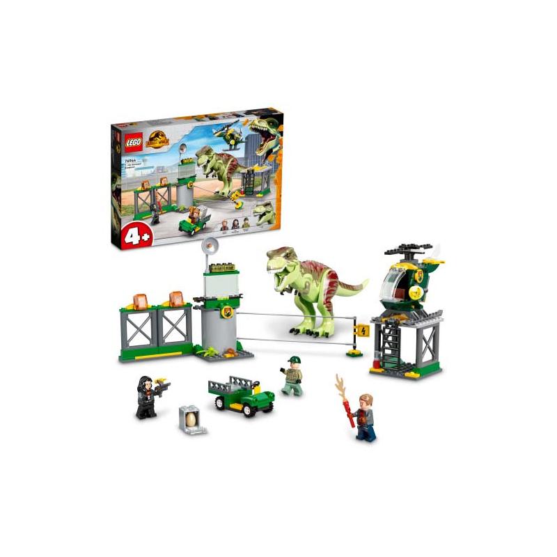  LEGO&#174; Jurassic World&trade; - Evadarea dinozaurului T. rex 76944, 140 piese 