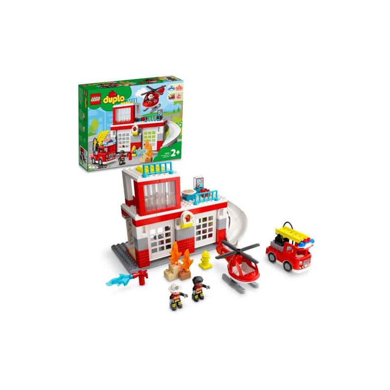  LEGO&#174; DUPLO&#174; - Statie de pompieri si elicopter 10970, 117 piese 