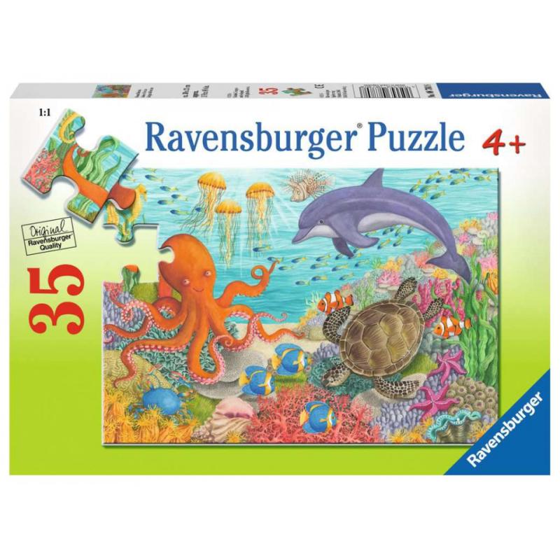  Puzzle Animale Din Ocean, 35 Piese 