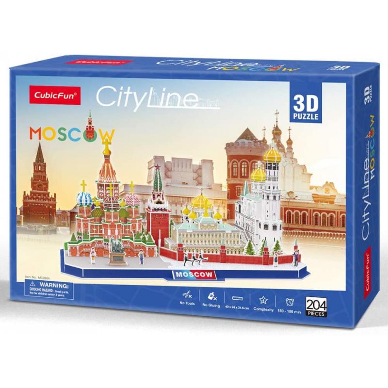 Cubic fun - puzzle 3d moscova 204 piese
