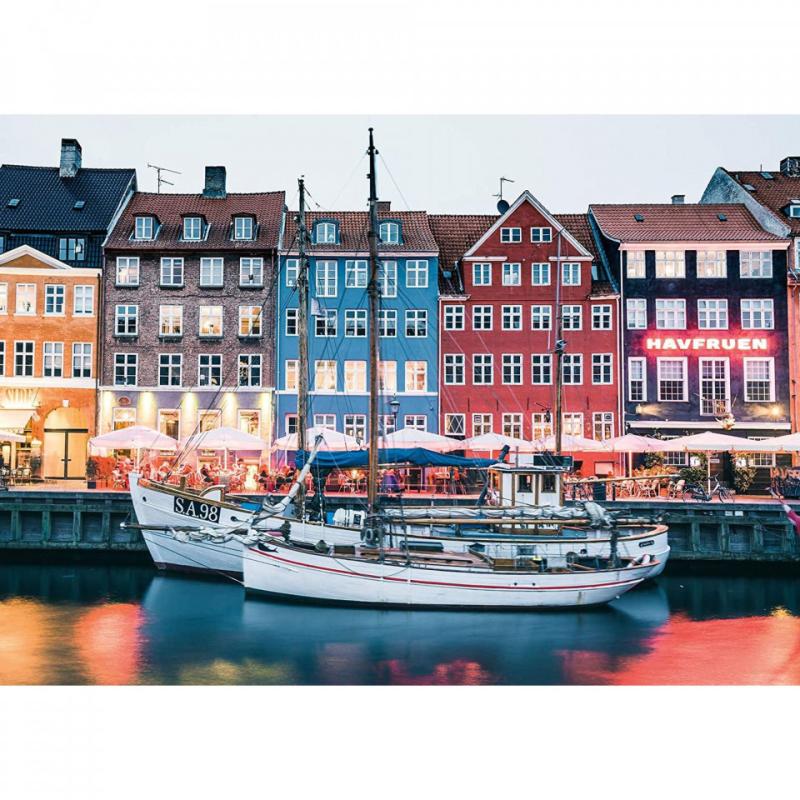 Puzzle Copenhaga Danemarca, 1000 Piese