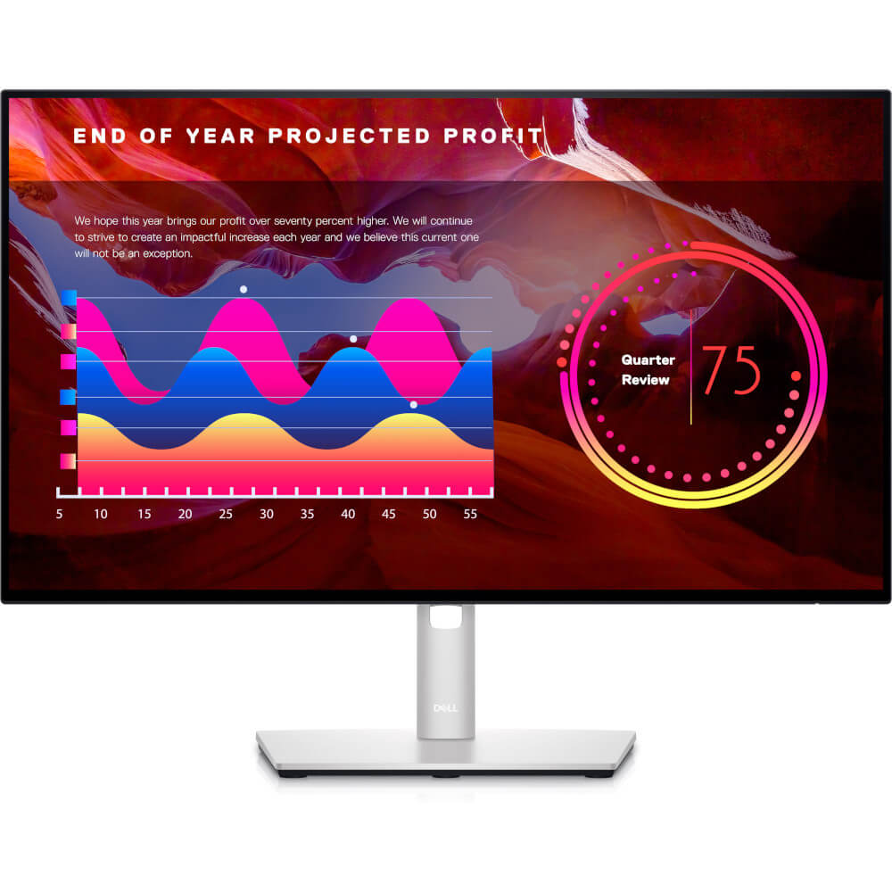  Monitor LED Dell U2422H, 24", Full HD, 60 Hz, 5 ms minim, Negru 