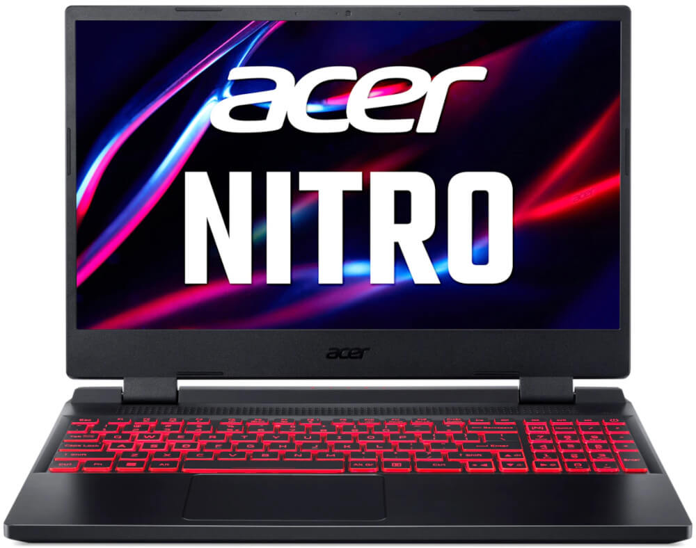  Laptop Gaming Acer Nitro 5 AN515-46, 15.6", Full HD, 144 Hz, AMD Ryzen 5 6600H, 16 GB RAM, 512 GB SSD, NVIDIA GeForce RTX 3050 4GB, No OS, Obsidian Black 