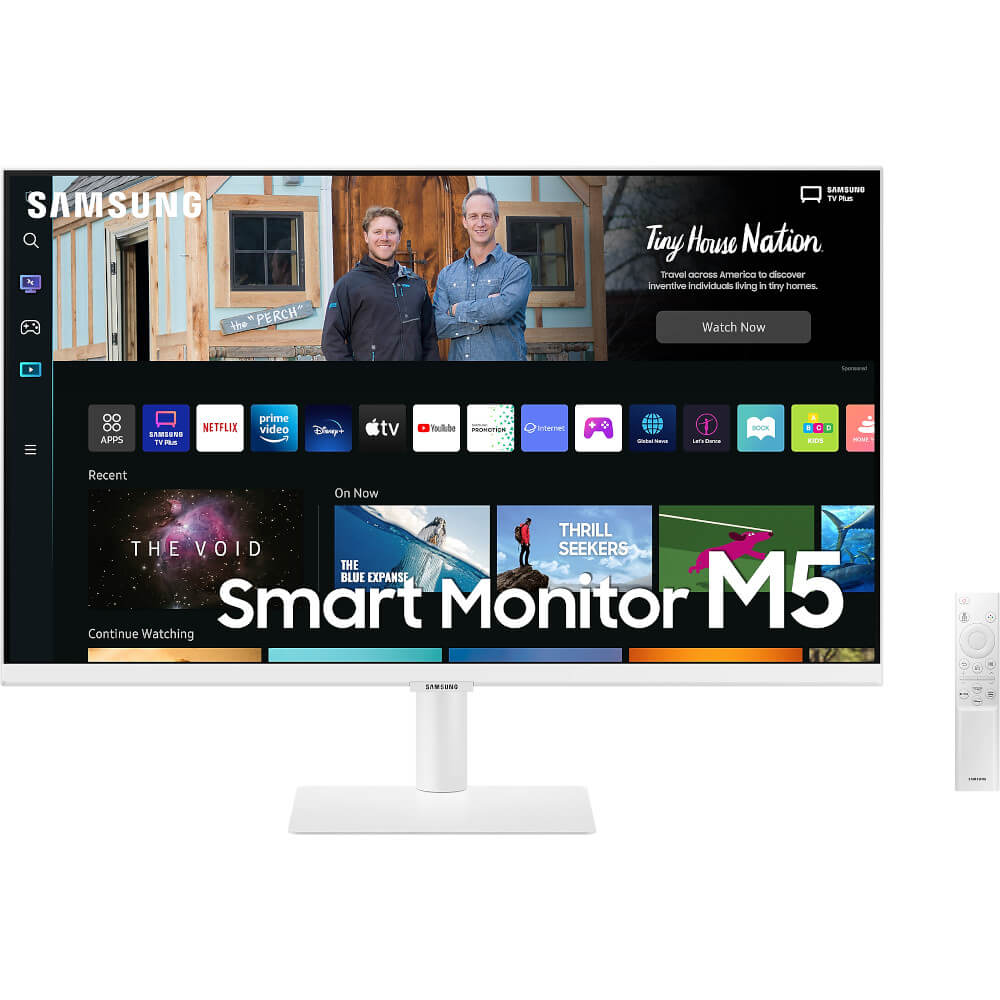  Monitor Smart LED VA Samsung LS27BM501EUXEN, 27", Full HD, 60 Hz, cu Smart TV Experience, Alb 