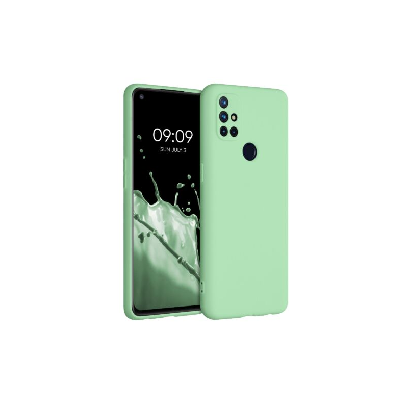 Husa pentru OnePlus Nord N10 5G, Silicon, Verde, 53821.71