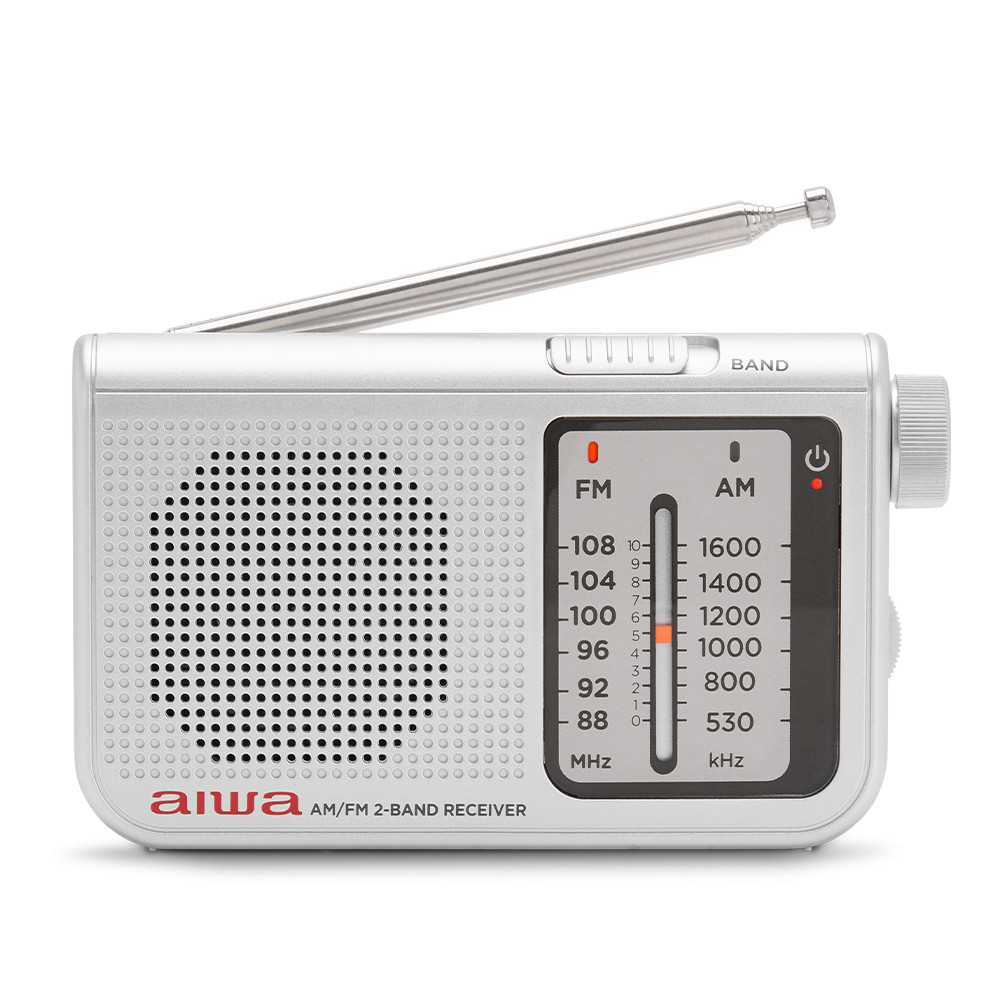 Radio portabil Aiwa RS-55/SL, FM, AUX, Argintiu