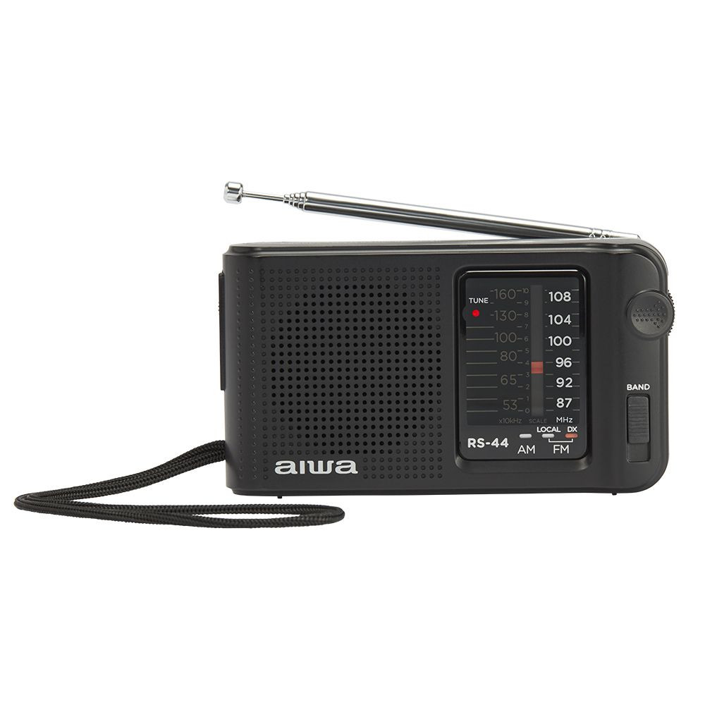  Radio portabil Aiwa RS-44, FM, Casti incluse, Negru 