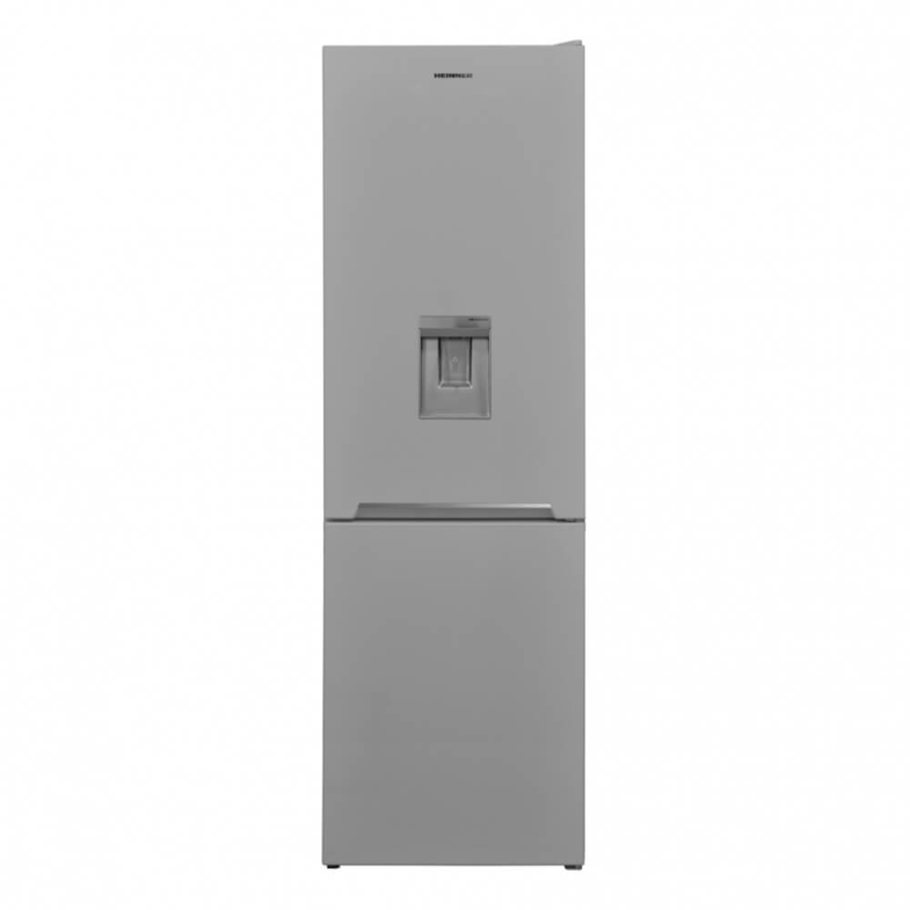 Combina frigorifica Heinner HCNF-V291SWDE++, No Frost, Freezer Shield, Dozator, LED, Clasa E, 294 l, Argintiu