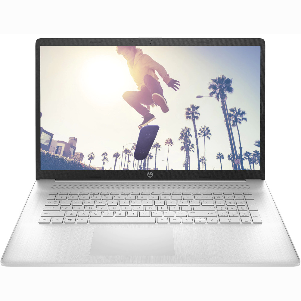  Laptop HP 17-cn2024nq, 17.3", Full HD, Intel Core i5-1235U, 16GB RAM, 512GB SSD M.2, Intel Iris Xe Graphics, FreeDOS, Natural Silver 