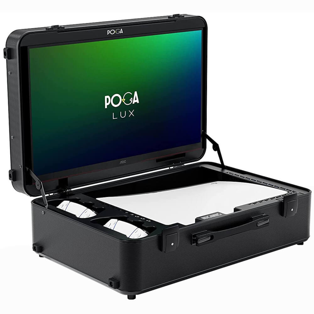  Monitor portabil POGA LUX, 23.8", IPS, Full-HD, 144Hz, 1ms, Certificare IP52, Compatibil PS5, Negru 